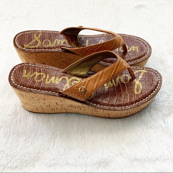 Sam Edelman Shoes - Like New Sam Edelman Romy Platform Tan Sandals Shoes